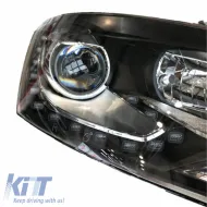 Fényszórókészlet VW Polo 6R/6C 09-17 DRL GTI R-Look Fekete/Ezüst H7/H7 motorral-image-6289988