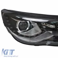 Fényszórókészlet VW Tiguan mk1 07-11 DRL Fekete H7/H7 motorral-image-6290060