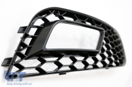 Feu brouillard Couvertures pour AUDI A4 B8 Facelift 2012-2015 RS4 Look Noir-image-6088487