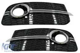 image-14-Feu brouillard Couvertures pour Audi Q5 SUV 8R Facelift 12-16 RSLook Noir Chrome