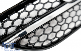Feu brouillard Couvre côté Grilles pour Audi A3 8V 2013-2015 RS3 Look Noir brillant-image-6082996