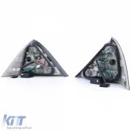 Feux arrière à LED en verre clair fumé noir adaptés pour Mercedes SLK R170 1996-2004-image-6196787