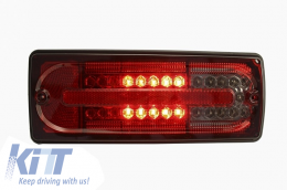 Feux Arrière à  LED pour Mercedes Classe G W463 1989-2015 Fumée Rouge-image-6019666