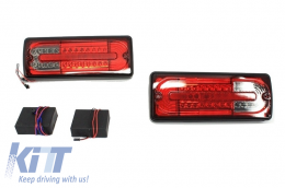 Feux Arrière à  LED pour Mercedes Classe G W463 1989-2015 Fumée Rouge-image-6019667