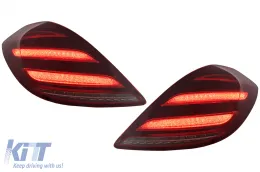 image-12-Feux arrière Full LED pour Mercedes S W222 13-17 Dynamique Signal Facelift Look