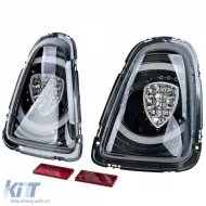 Feux arrière LED au design spécial noir, adaptés pour Mini One Cooper R56 2010-2014-image-6208958