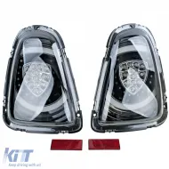 Feux arrière LED au design spécial noir, adaptés pour Mini One Cooper R56 2010-2014-image-6208959
