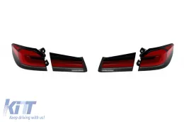 Feux arrière LED de tuning de type LCI adaptés pour BMW Série 5 G30 2017-2020, gauche et droit-image-6150600