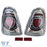 Feux arrière LED Édition Spéciale Chrome adaptés pour Mini One Cooper R56 2010-2014-image-6208736