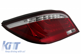 Feux arrière LED Lightbar pour BMW Série 5 E60 04.2003-03.2007 Rouge Blanc-image-6047783
