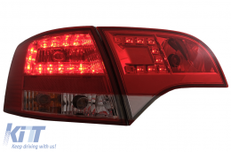 Feux Arrière LED pour Audi A4 B7 Avant 8ED 11.2004-2007 Rouge Clair-image-6086882