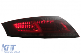 Feux arrière LED pour Audi TT 8J 04.2006-02.2014 Rouge fumé Clignotants dynamiques-image-6111524
