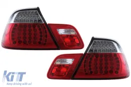 image-15-Feux arrière LED pour BMW Série 3 E46 Cabriolet 2000-03.2003 Rouge Blanc