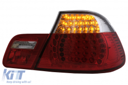 Feux arrière LED pour BMW Série 3 E46 Coupé Non-Facelift 1999-2003 Rouge Clair-image-6099717
