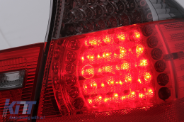 Feux Arrière LED pour BMW Série 3 E46 Limousine 4Portes 09.01-03.05 Rouge Fumée-image-60996