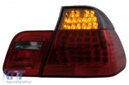 Feux Arrière LED pour BMW Série 3 E46 Limousine 4Portes 09.01-03.05 Rouge Fumée-image-60998