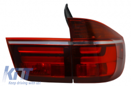 Feux arrière LED pour BMW X5 E70 2007-2010 Light Bar LCI Facelift Design-image-6023807