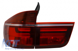 Feux arrière LED pour BMW X5 E70 2007-2010 Light Bar LCI Facelift Design-image-6023808