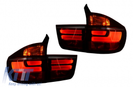 Feux arrière LED pour BMW X5 E70 2007-2010 Light Bar LCI Facelift Design-image-6023876