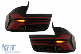 Feux arrière LED pour BMW X5 E70 2007-2013 Upgrade à G05 LCI Design-image-6109832