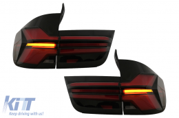 Feux arrière LED pour BMW X5 E70 2007-2013 Upgrade à G05 LCI Design-image-6109835