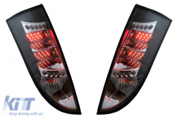 Feux arrière LED pour Ford Focus MK1 Hatchback DAW DBW 1998-2004 Noir-image-6102750