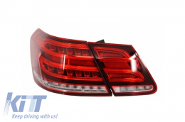 Feux arrière LED pour Mercedes Classe E W212 09-13 Conversion Facelift Design Rouge Clair-image-5992085