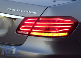 Feux arrière LED pour Mercedes Classe E W212 09-13 Conversion Facelift Design Rouge Clair-image-5992090