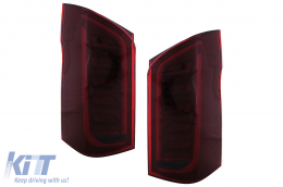 Feux Arrière LED pour Mercedes Classe V W447 2014-2019 Porte arrière simple Dynamique-image-6090104