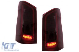 Feux Arrière LED pour Mercedes Classe V W447 2014-2019 Porte arrière simple Dynamique-image-6090114
