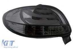 Feux arrière LED pour Peugeot 206 Berline 3 / 5 Portes 1998-2004 Fumée noire-image-6102784