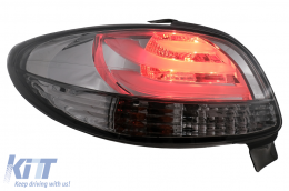 Feux arrière LED pour Peugeot 206 Berline 3 / 5 Portes 1998-2004 Fumée noire-image-6102785