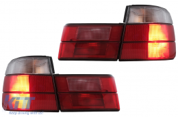 Feux arrière pour BMW Série 5 E34 Berline 1987-1995 Rouge Blanc Taillights-image-6113395