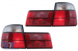 Feux arrière pour BMW Série 5 E34 Berline 1987-1995 Rouge Blanc Taillights-image-6113398