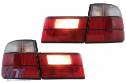 Feux arrière pour BMW Série 5 E34 Berline 1987-1995 Rouge Blanc Taillights-image-6113404