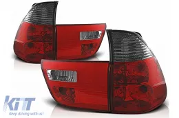 image-13-Feux arrière pour BMW X5 E53 09.1999-2006 Rouge Fumé