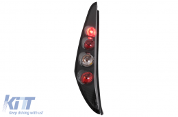 Feux arrière pour Fiat Punto 2 Hatchback 3 portes (10.1999-06.2003) Halogène Noir-image-6112993