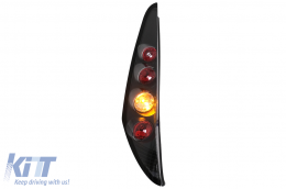 Feux arrière pour Fiat Punto 2 Hatchback 3 portes (10.1999-06.2003) Halogène Noir-image-6112995