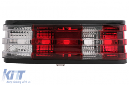 Feux arriere pour Mercedes W201 190 12.1982-05.1993 Rouge Blanc Clair-image-6096235