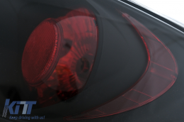 Feux Arrière pour Peugeot 206 CC 1998-2004 2 Portes Halogènes Noirs-image-6112888