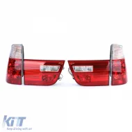Feux arrière rouges blancs clairs adaptés pour BMW X5 E53 99-03 pré-restylé-image-6196724