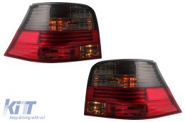 Feux arrières Convient pour VW Golf 4 IV 1997-2004 Fumée rouge-image-6083584