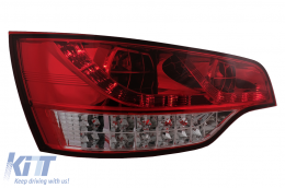 Feux arrières LED pour Audi Q7 4L 2006-2009 Rouge Clair Taillights-image-6099532