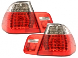 Feux arrières LED pour BMW Série 3 E46 Limousine 4D 98-01 Rouge Cristal-image-61006