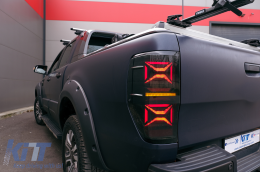 Feux arrières LED pour Ford Ranger 2012-2018 fumée Séquentiel Signal dynamique Lumières-image-6091954