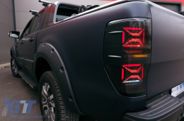 Feux arrières LED pour Ford Ranger 2012-2018 fumée Séquentiel Signal dynamique Lumières-image-6091957