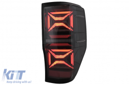 Feux arrières LED pour Ford Ranger 2012-2018 fumée Séquentiel Signal dynamique Lumières-image-6097462