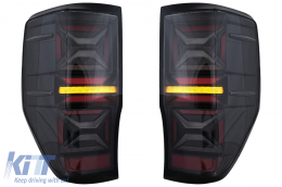 Feux arrières LED pour Ford Ranger 2012-2018 fumée Séquentiel Signal dynamique Lumières-image-6097467