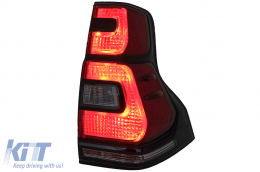 Feux arrières LED pour Toyota Land Cruiser FJ150 Prado 10-16 Light Bar 18+ Look-image-6050276