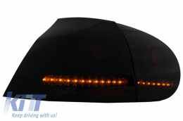 Feux arrières LED pour VW Golf V 2003-2009 Phares antibrouillard Noir / Fumée-image-64957